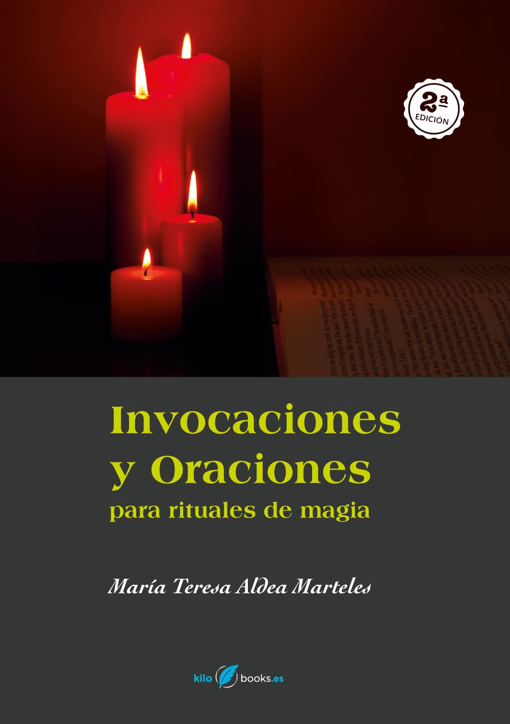 kilobooks portada del libro "Invocaciones y Oraciones para rituales de magia"